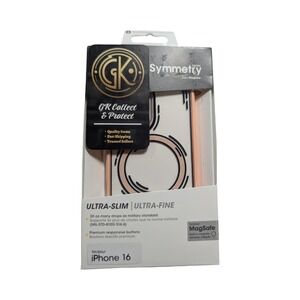 O8-N OtterBox Symmetry MagSafe Case For Apple iPhone 16 - Doodle Cover Pink